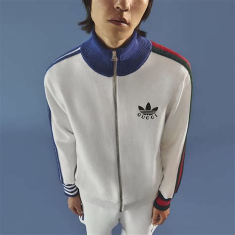 gucci x adidas viscose zip-up jacket|adidas x gucci sneakers.